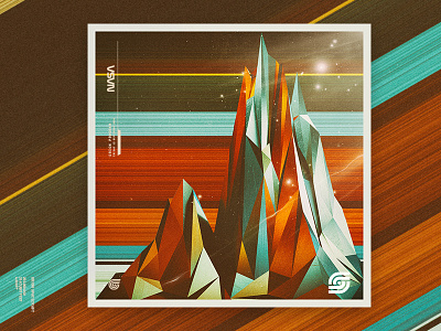 Crazy Mountains YO color illustration landingpage light mountains photoshop render sunset