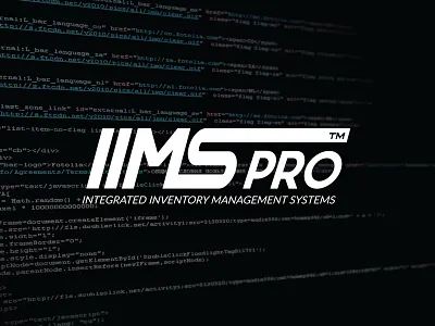 IIMS Pro Logo - Integrated Inventory Management Systems data development ecommerce integrated inventory logo logo design management software system website