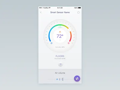 Air Control APP air contro，ui