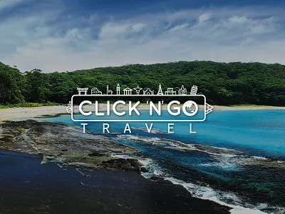 Click N Go Travel Logo adventure agency booking click global go icon logo logo design travel wanderlust website
