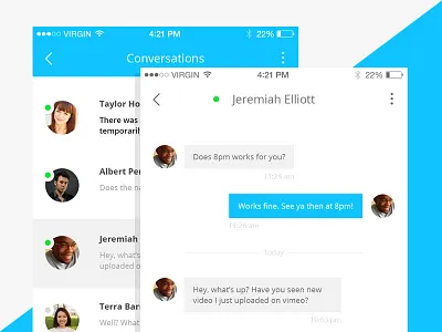 Day 013 - Direct Messaging 013 chat dailyui direct messaging iphone message ui