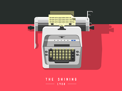 The Shining icon icons illustration movie movie poster red shadow the shining vector