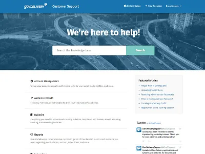 GovDelivery Support Site help center zendesk