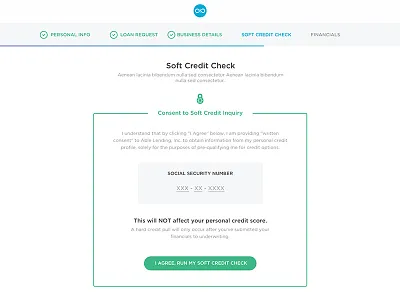 Soft Credit Check accounting credit finance fintech