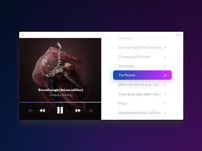 Redesign Music Player design itunes music player sound ui ux