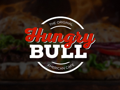 Burger Cafe Logo american branding burgers cafe food heritage logo restaurant road