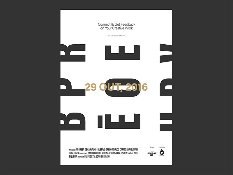 Behance Portfolio Reviews #10 - Posters behance belo horizonte brazil design event mg portfolio reviews talk