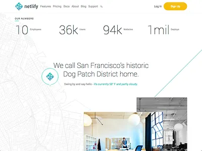 Simple Parallaxing About Page about airy clean layers light map numbers parallax parallaxing pin simple stats