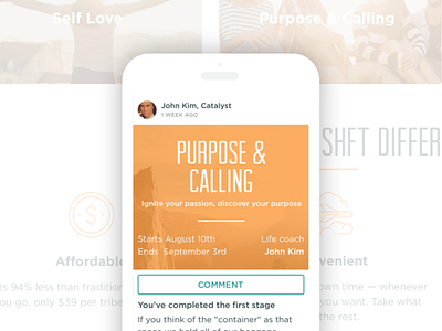 SHFT community desktop mobile philosophie shft tribes webapp