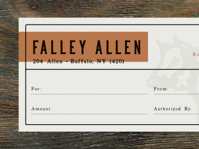 Gift Certificate bar branding food gift certificate industrial menu print restaurant rustic