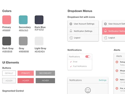 Style Guide style guide ui design ui elements visual design web app web design