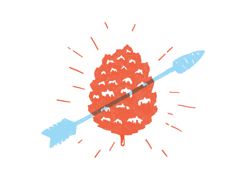 Love/Nature branding hand drawn illustration logo wordmark