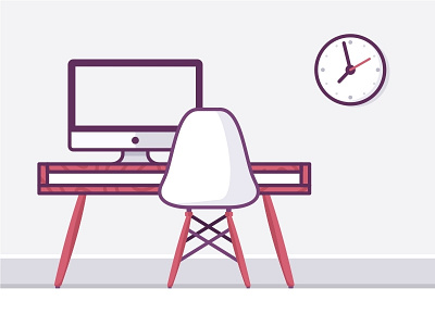 Living Room desk chair computer desk desktop wood furniture icons mac office pc table vintage