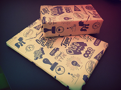 Wrapping Paper illustration lettering print typography