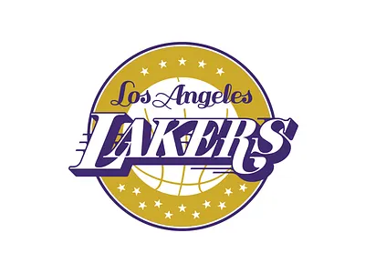 NBA Logo Redesigns: Los Angeles Lakers basketball la lakers logo los angeles nba redesign stars