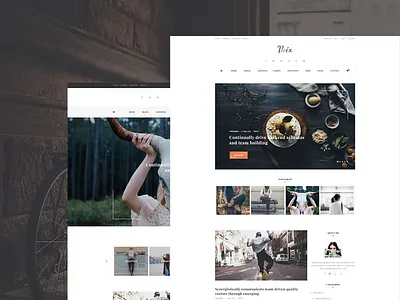 Voix - Blog PSD Template blog flat interface magazine minimal modern photoshop portfolio psd template shop ui ux