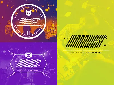 Maadwest Brand Mat band branding design graphic design logo maadwest music punk