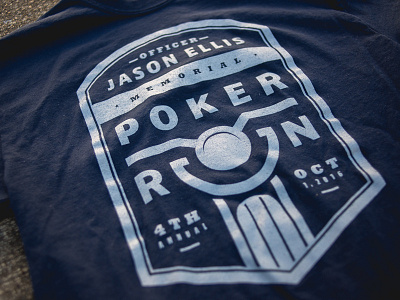 2016 Ellis Poker Run - Final Version badge graphic design print shirt