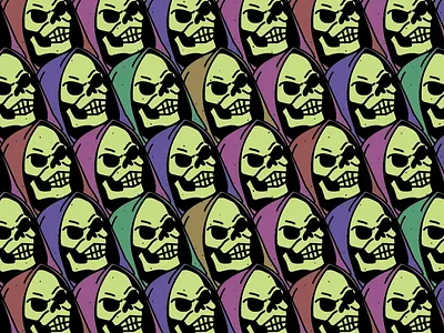 31 Days Of Skulls - Day 24 fanart free illustrator pattern skeletor skull vector