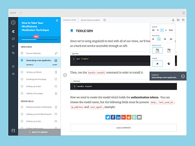 Course Page for Codeplace (v2) academy code codeplace course design development elearning front end learn ui ux