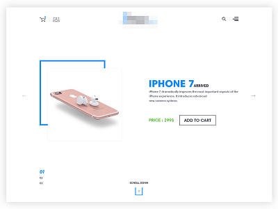 Ecommecre Homepage cart design ecommerce feature header search shop site slider ui ux web