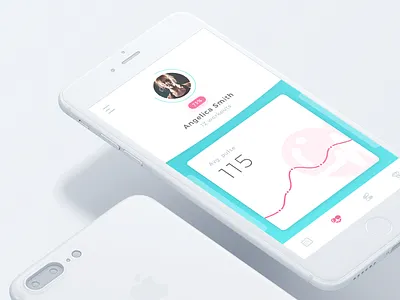 Fitness Tracker App activity application cards fitness graph health navigation running sport statistics tracker workout