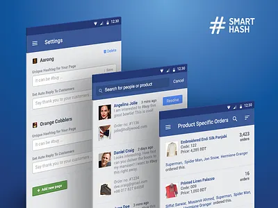 Smart Hash Fcommerce UI app design bangladesh ecommerce ui ecommerce ux facebook commerce fcommerce ui