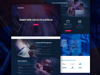 Landing Page - Programind v2.1 hot site interface landing page media programind site start up tech website