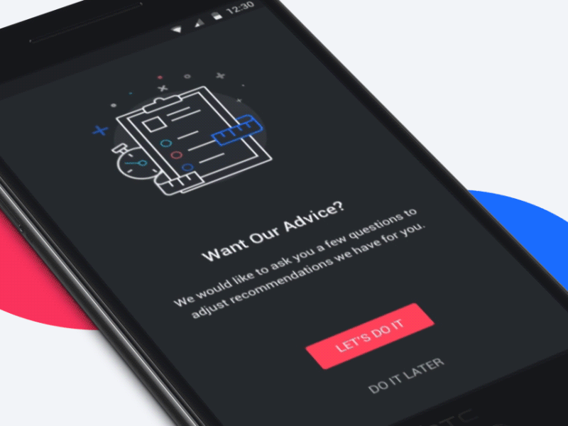 Talos Onboarding android dark ui gym principle smart smartgym walkthrough workout