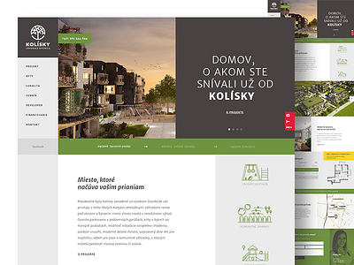 Kolisky - Real estate project negative space real estate typography user interface design webdesgin