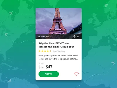 Place pass card card cards ecommerce favorite like preview product shop travel ui ux website