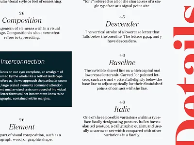Details details layout print type typography