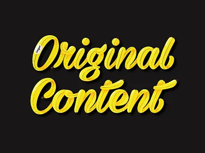 Original Content banana hand rendered font imgur