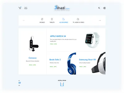 Ecommecre Categories cart categories design ecommerce header menu search shope template ui ux web