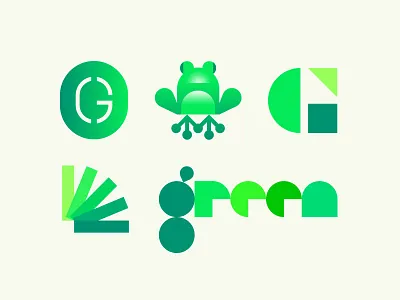 Green color frog g swatches