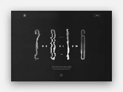 BASIC Year in Review AD Exploration 1 art direction distortion minimal. review yir