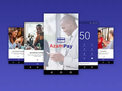 AzamPay Android App android clean design minimal modern payment quick simple ui ux