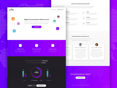 JetVPN chart gradient layout network vpn