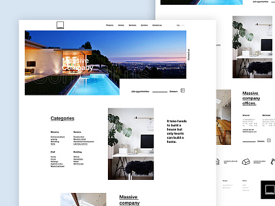 Massive Contact us clean head minimal space ui uix ux web website white