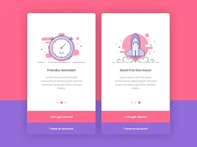 Walktrough login onboarding ui ux walktrough