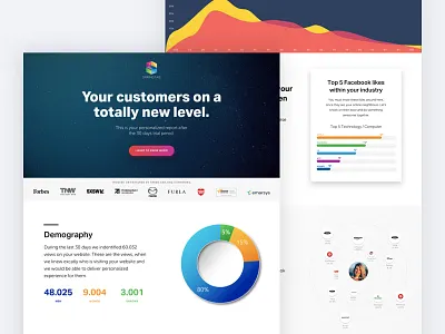 Reporting Landing Page branding dailyui design landing sketch startup statistics ui ux web website
