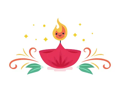 Illustration - Deepavali candle celebration deepavali diwali indian light