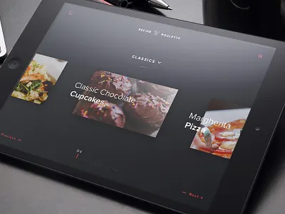 Daily UI 40 - Recipe app dailyui interaction interactive ios mobileapp recipe tablet ui uidesign ux