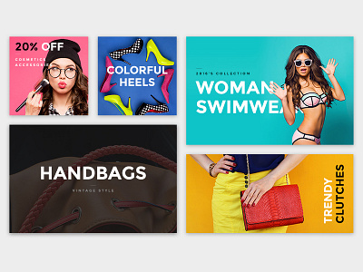 eCommerce Banners [SIMON Project] bold clean clothing creative ecommerce minimalism premium product retail shop themeforest ui