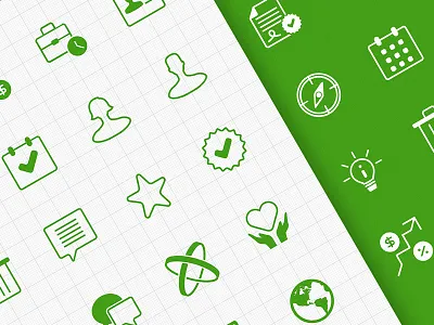 Icon Set :: Betasmartz design flat icon illustration interface ipad mobile ui web