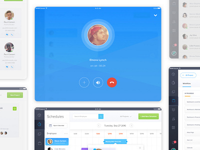 Scheduler - More screens app calender dashboard employee ios ipad job schedule sketchapp task ui ux