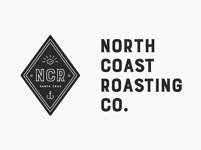 North Coast pt.II anchor badge bear branding california coffee logo nautical roasting santa cruz