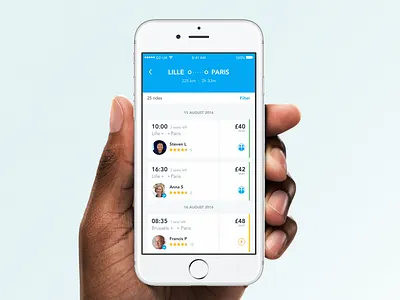 BlaBlaCar - Search redesign 🚗 app blablacar cards ios mobile redesign ui