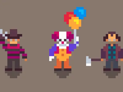 Happy Halloween! halloween pixel art