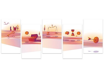 Rejected Illustrations digital experiment illustration onboarding screen success vector